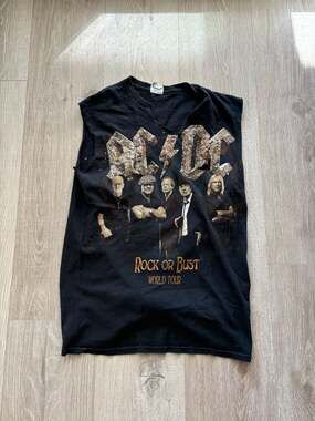 AC/DC Rock or Bust 2015 World Tour Sleeveless Concert T-Shirt